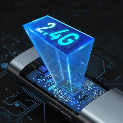 Prezantues me lazer Baseus Orange Dot, wireless, USB A C, gri