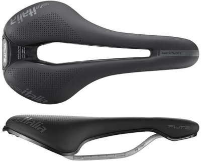 Седло за велосипед Selle Italia Flite Boost Gravel TI 316 Superflow S3, титан, црна