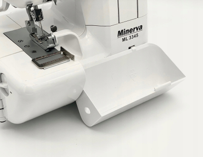 Машина за шиење оверлок Minerva ML3345, 4 конци, ЛЕД, бела