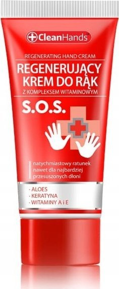 Крем за раце CLEAN HANDS, регенерирачки, витамински комплекс SOS, 30 ml