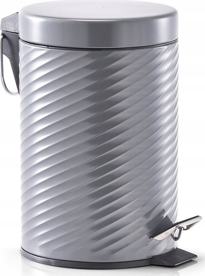 Kosh plehrash Zeller, 3L, metal me pedale, ngjyrë argjendi