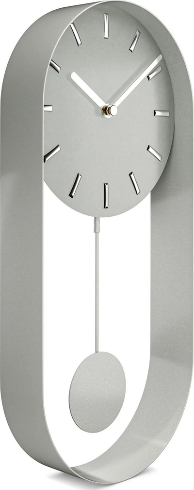 Orë muri Mebus 12912, quartz, me pendul, gri