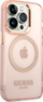 Kallëp telefoni Guess GUHMP14LHTCMP për iPhone 14 Pro, MagSafe, i tejdukshëm, rozë me të artë