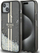 Kapak telefoni Guess Liquid Glitter Gold Stripes, për iPhone 15 14 13, i zi