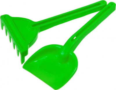 Сет играчки за песок BAJA G08, лопатка и гребло, 26cm, повеќебоен