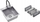 Set lavamani Quadron Luke 90 ZH4045BS, çelik SteelQ brushed nickel, bateri Maggie, 2 copë