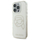 Futrollë telefoni Karl Lagerfeld IML Rhinestones Karl Head për iPhone 16 Pro 6.3", e tejdukshme