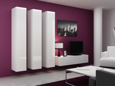 Dolap i varur Cama VIGO 180, 180x40x30 cm, MDF, i bardhë me shkëlqim