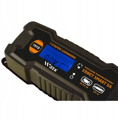 Karikues baterie Rectifier, 6V 12V, 5A, ekran LCD