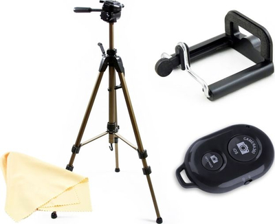 Tripod telefoni Fancier SB4164, 1.8 m, me telekomandë Bluetooth, i zi