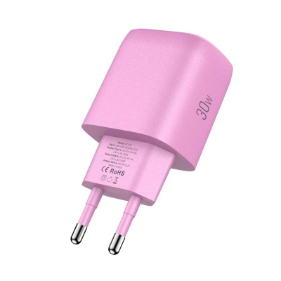 Karikues murit Tech-Protect NCA30, 30W PD QC3.0, 2 porta USB-A USB-C, rozë