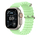 Apple Watch 49mm Band, Neon Green Ocean Band Extension, Natural Titanium Finish