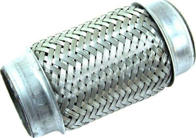 Lidhës shkarkimi i butë TurboWorks Standard 201SS 60x200mm, çelik inox, argjendtë