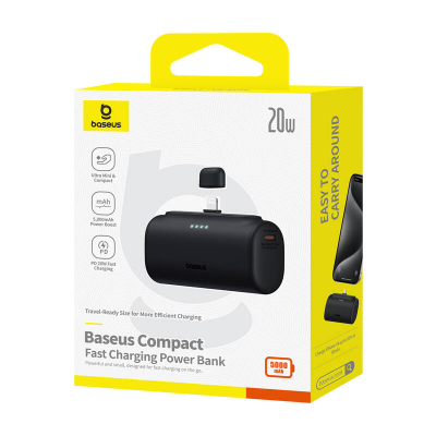 Powerbank Baseus OS Compact IP, 5000mAh, 20W, i zi