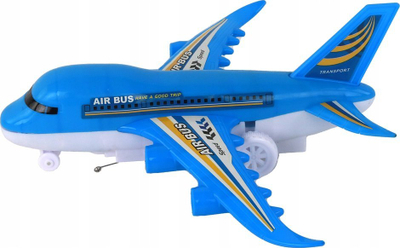 Avion lodër me komandë Leantoys Airplane, me drita LED, për kalamaj 3+, blu