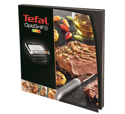 Grill elektrik Tefal OptiGrill+ GC712D, sipërfaqe jo ngjitëse, inox, gri