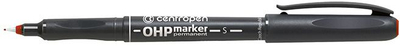 Marker permanent Centropen OHP 2634, majë e hollë 0.3 mm, i kuq