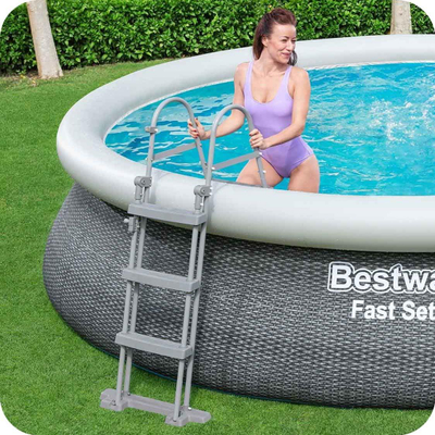 Pishinë Bestway Fast Set 57372, 457 x 107 cm, set 11 në 1, blu