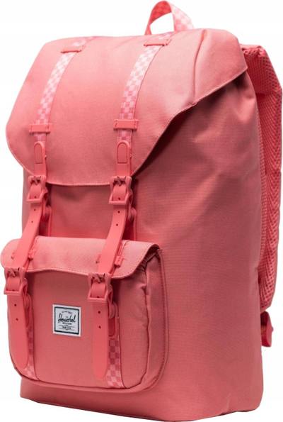 Çantë shpine Herschel Little America Mid Volume, përditshme, tekstil, rozë