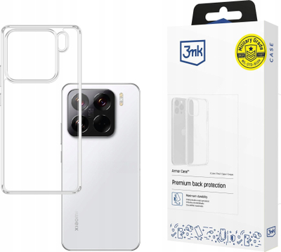 Mbrojtëse telefoni 3mk Armor Case për Xiaomi 15, e fortë kundra goditjeve, transparente