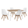 Set ngrënieje 5-pjesësh 120×70×76,5 cm (HM10350.02)