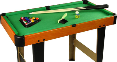 Tavolinë bilardo Leantoys, 58cm, me gjithë setin e aksesorëve, jeshile