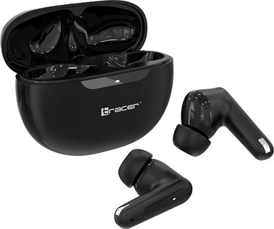 Kufje wireless Tracer T10 TWS, Bluetooth 5.4, me etui karikimi, të zeza