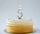 Qiri torte Godan Diamond, numri 5, 7.6cm, argjendt metalik