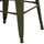Stol metalik Melita 43×43×67 cm (HM8573.03), gjelbër