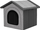 Shpi për qen Hobbydog R5 Kennel, ECO Linen, Oxford, grafit