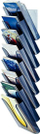 Raft katalogësh Leitz 5401, për stendë 5402, i bardhë
