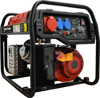 Трифазен генератор Tryton TOG5500, 5.5kW, 230V 400V, црвен