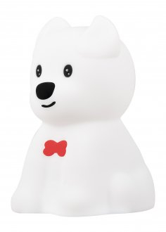 Llambë nate LED Redleaf Silly Dog, silikon, rikarikues me USB C, shumëngjyrëshe