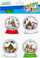 Ngjitëse dekorative Craft with Fun Christmas Stickers Eva Ball, motive Krishtlindjesh, material EVA, shumëngjyrëshe