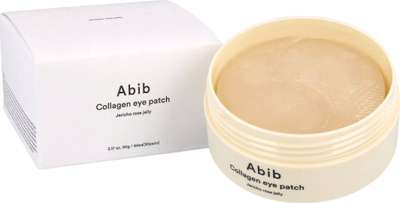 Pllastra për sy Abib Collagen Eye Patch Jericho Rose Jelly, kolagjen vegan, 60 copë, bezhë
