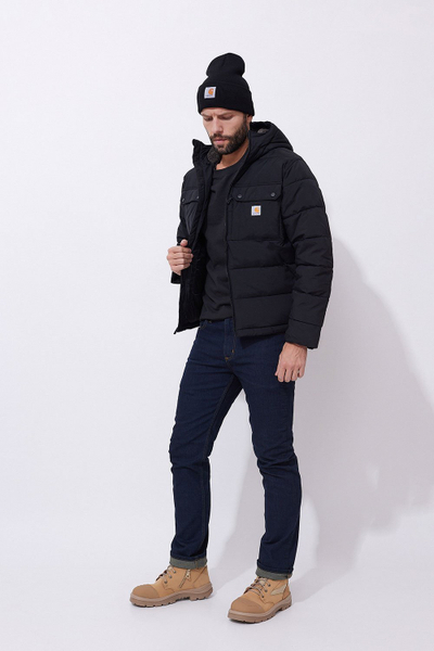 Jaka Carhartt Montana Loose Fit e mbushur për burra, XLarge, e zezë
