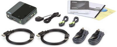 Switch KVM Aten CS782DP, 2 porta, 4K, DisplayPort