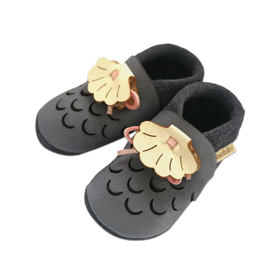 Sandale bebe Baobaby Mermaid, lëkurë, madhësia M, gri