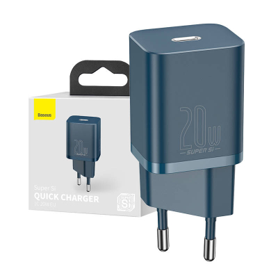 Karikues muri Baseus Super Si, 20W, USB Type C, blu