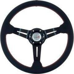 Спортски волан MTuning Steering Wheel Pro, 350mm, офсет 60mm, црна кожа