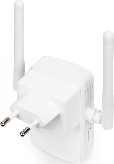 Ripetues Wi‑Fi Digitus DN-7065, 300 Mbps, 2.4 GHz, me USB, i bardhë