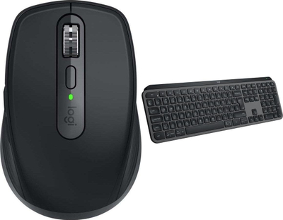 Set tastierë dhe maus Logitech MX Anywhere 3S + MX Keys S, wireless, grafit