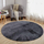 Tapet rrumbullak Strado Round Rug Rabbit, 90x90 cm, antirrëshqitës, gri e errët