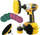 Set furçash pastrimi për trapano Cleaning Brushes, 12 copë, për lloj‑lloj sipërfaqesh, shumëngjyrësh