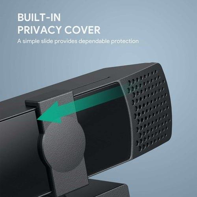 Webcam Aukey PC LM7, Full HD 1080p, me dy mikrofona, i zi