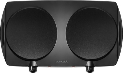 Електричен шпорет Vivax VE3060, две рингли, 2500W, црн