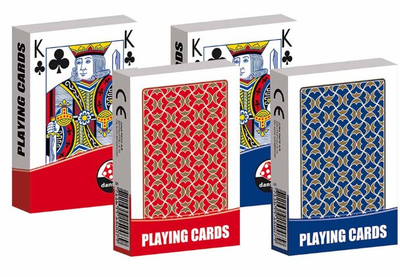 Letra loje Danspil Playing Cards, set klasik, 2 stile, shumëngjyrëshe
