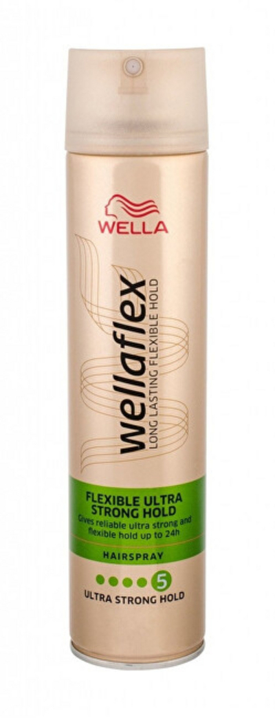 Sprej fiksues për flokë Wella Wellaflex Flexible Ultra Strong, 250 ml