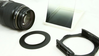Set filtri fotografik Massa Cokin Type, holder dhe unazë adapter, filtër gri gradacional, 52mm