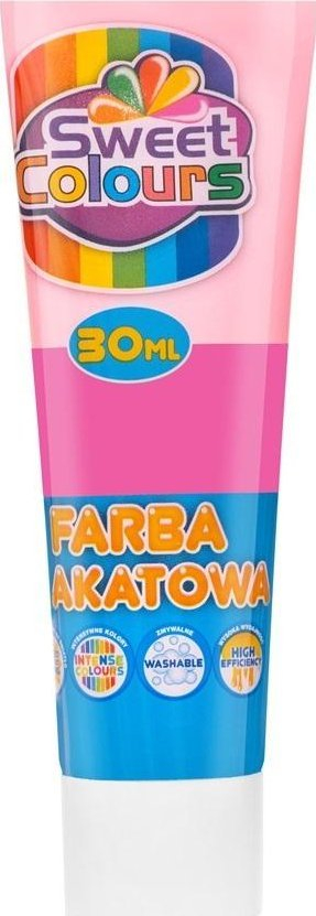 Ngjyrë poster Sweet Colours, 30ml, në tub, rozë